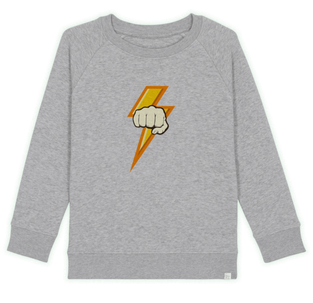 Hooray for us - I ve got the power - Sweater - Heather Grey