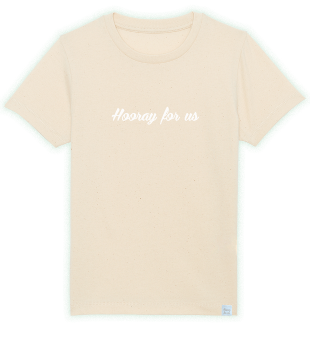 Hooray for us - Team - t-shirt - Natural Raw